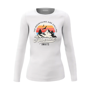 The Mountains Are Calling Women Long Sleeve Shirt